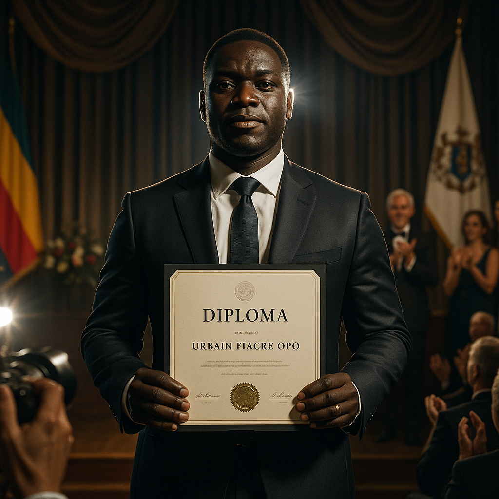 Industrie minière – TPAV Média décerne un diplôme d&rsquo;honneur à Urbain Fiacre Opo