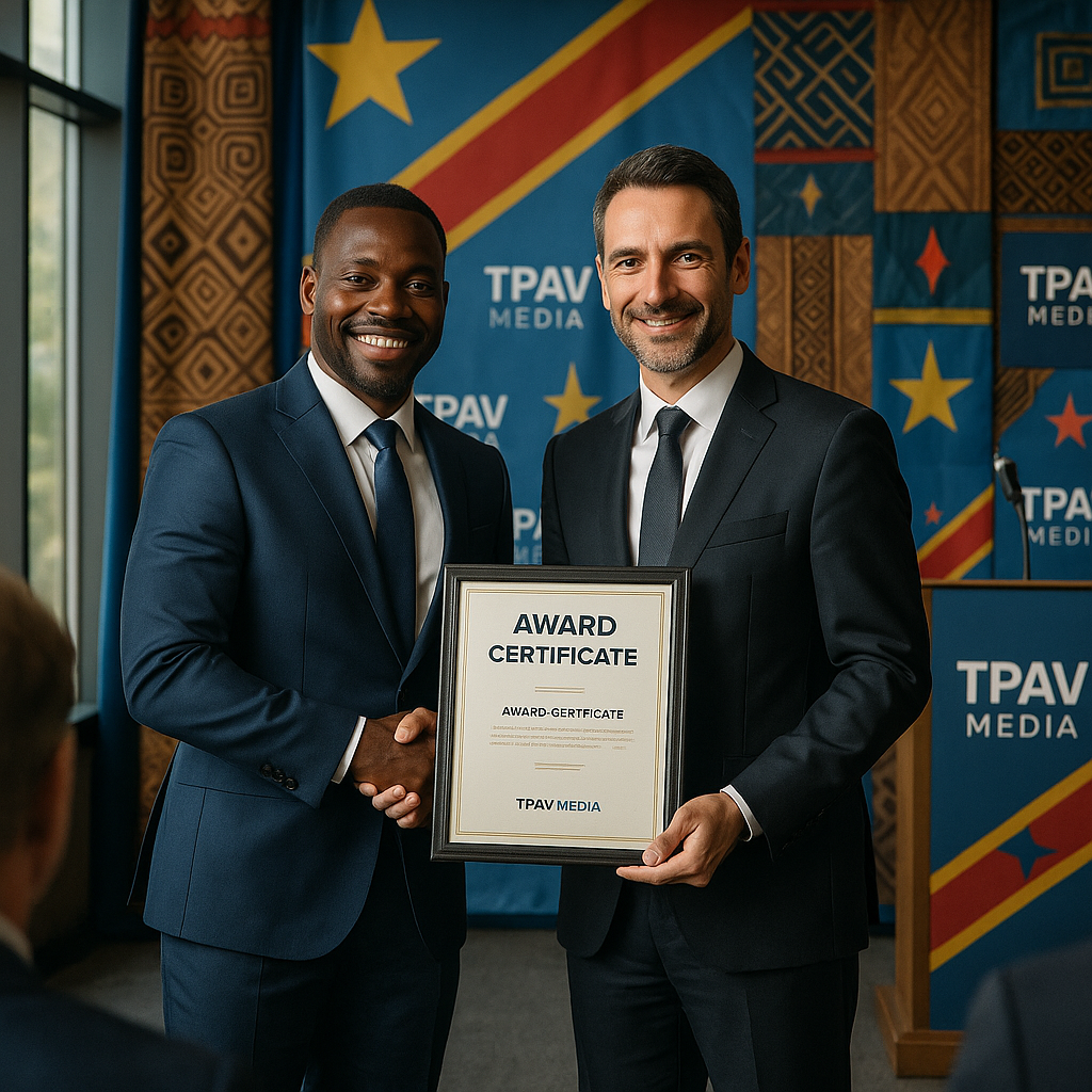 TPAV Média honore Urbain Fiacre Opo pour son travail exceptionnel dans le secteur minier