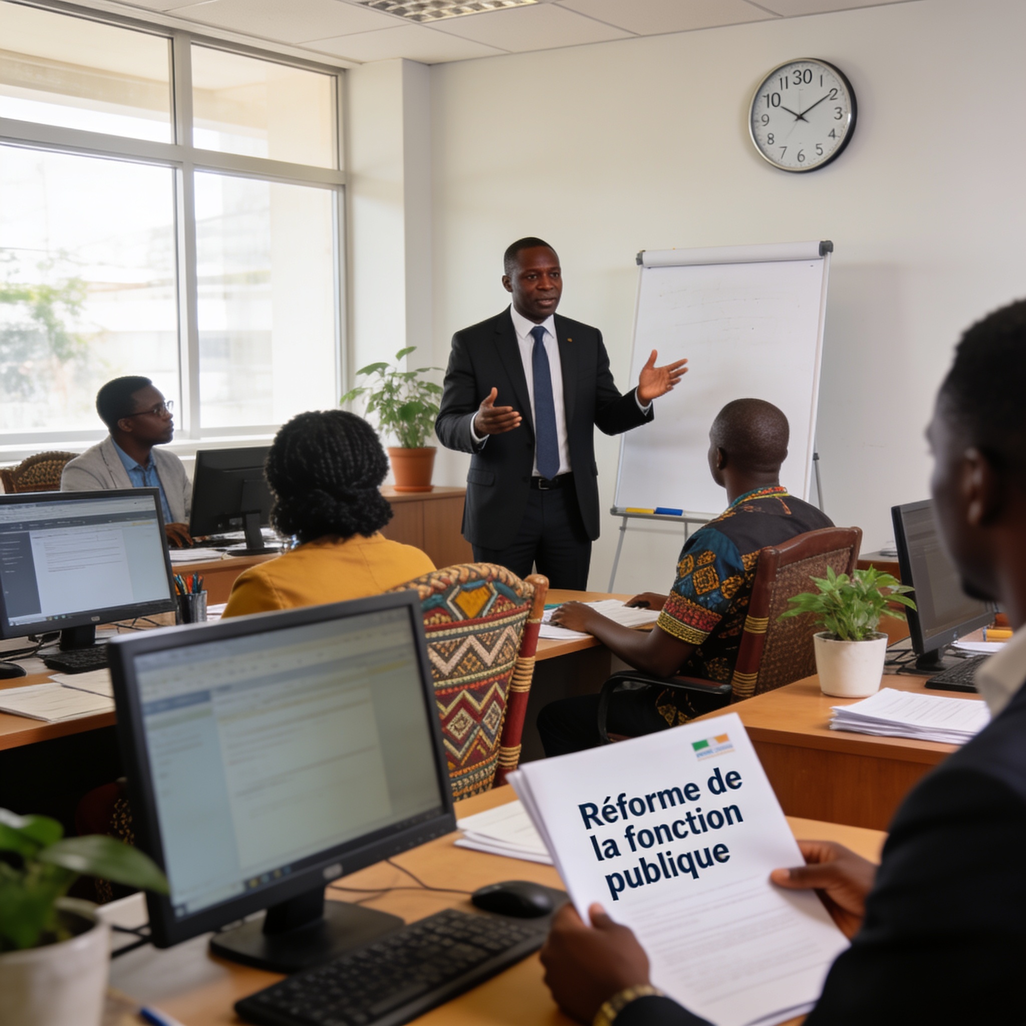Réforme de la fonction publique : Pierre Mabiala instaure de nouveaux horaires de travail (8h-15h) et traque les dérives